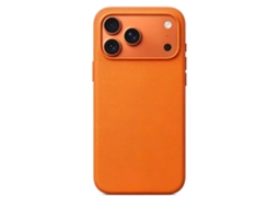 (apple 11 Pro Laranja) Textura Trançada - Compatível Com Carregamento Magnético - Capa Macia Com Proteção Nas Bordas