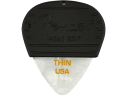 Grip para Palhetas FENDER Para Guitarra Mojo Celluloid White Moto Thin