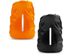 Conjunto de 2 Capas de Chuva Impermeáveis para Mochila, com Proteção Refletora Contra, Poeira e Furtos, Tamanho M AQUAFORGE