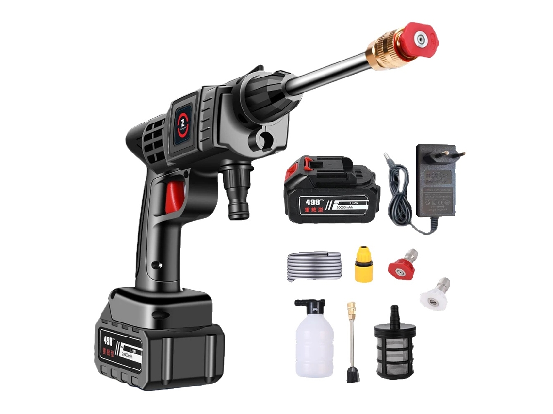 Lavadora De Alta Pressão Sem Fio, Máx 70bar, Motor Poderoso De 200w,18000mah,bateria Alimentada Oem