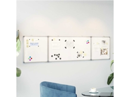 Vidaxl Quadro Branco Magnético Dobrável 200x50x1,7 Cm Alumínio