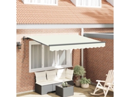 Vidaxl Toldo Retrátil Creme 250 X 200 Cm Tecido