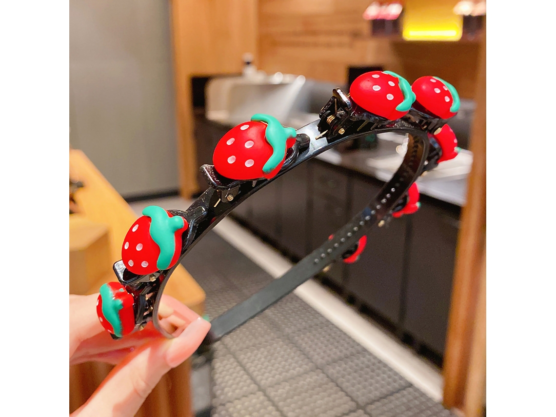 2026 diadema para Meninas com Pingente Bonito e Exquisito para Viagens e Vida Diária Morango