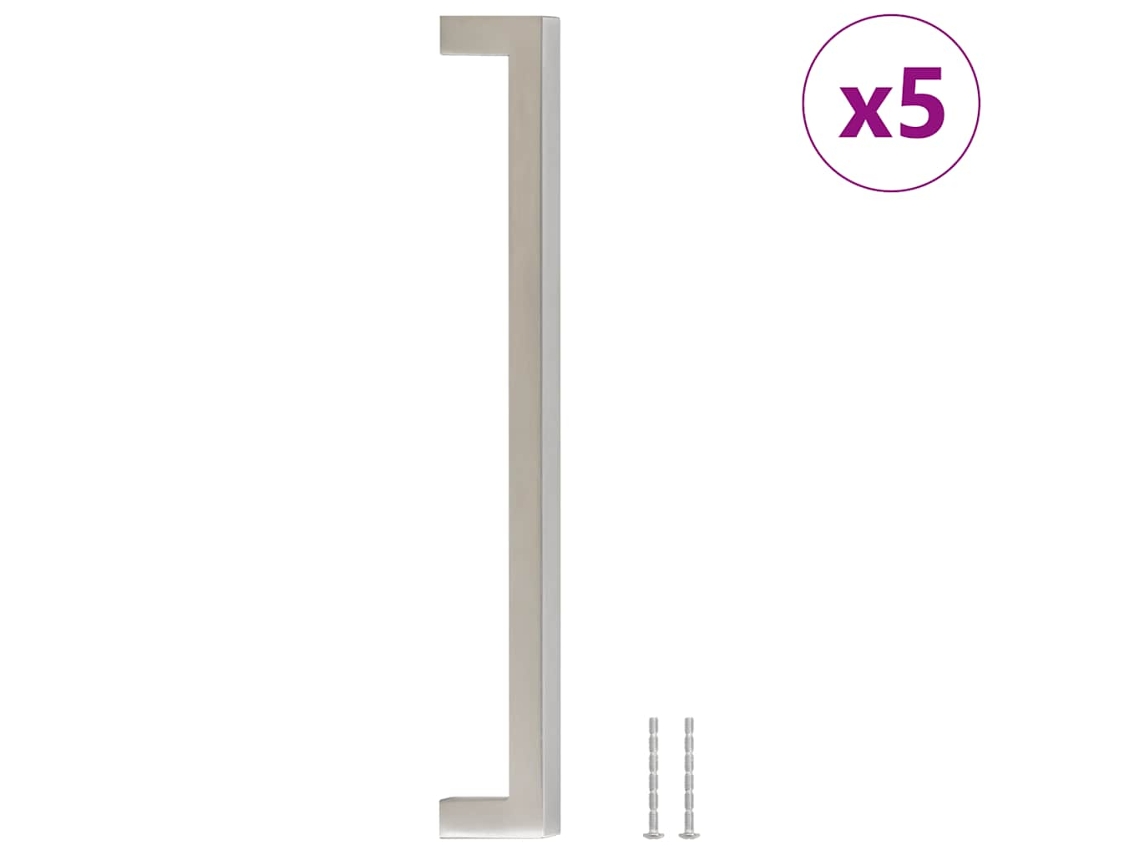 Cabinet Handle, Cabinet Handles Vidaxl Prateado Aço Inoxidável (224 Mm)