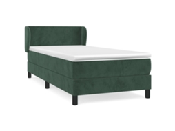 Box Spring Bed, Box Spring Beds Vidaxl Verde Veludo (100 X 200 Cm)