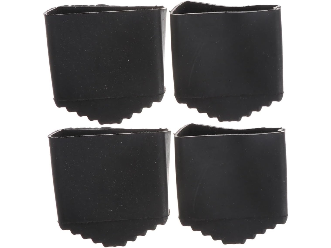 Conjunto De 4 Protetores Borracha Antiderrapantes Para Pés Escada, Com Design De Alta Fricção