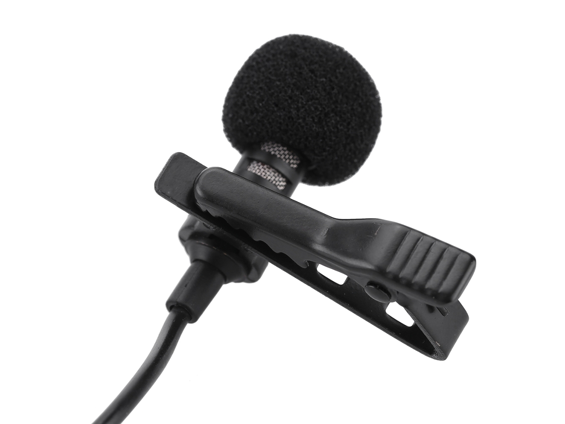 Micrófono Lavalier Portátil Clip-on De Condensador Com Jack 3.5mm Para Iphone, Ipad, Telefones Inteligentes E Computadores