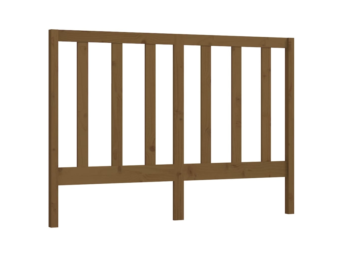 Bed Headboard, Bed Headboards Vidaxl Marrom Madeira De Pinho (126 X 100 Cm)
