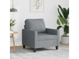 Vidaxl Poltrona Tecido 60 Cm Cinzento-claro