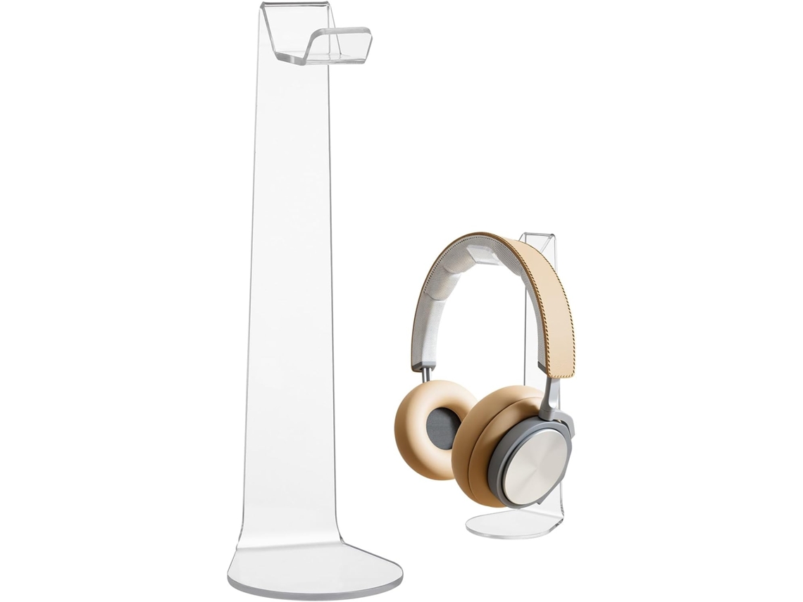 Générique Support Rangement Gain De Place Compatible Universellement En Acrylique Base Plate Pour Casque Audio