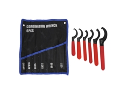 Yuru conjunto de 6 Chaves Ajustáveis Universais de Aço Ni Cr para Ajuste de Coilover e Amortecedores Apu13 Er25 32 40 C32