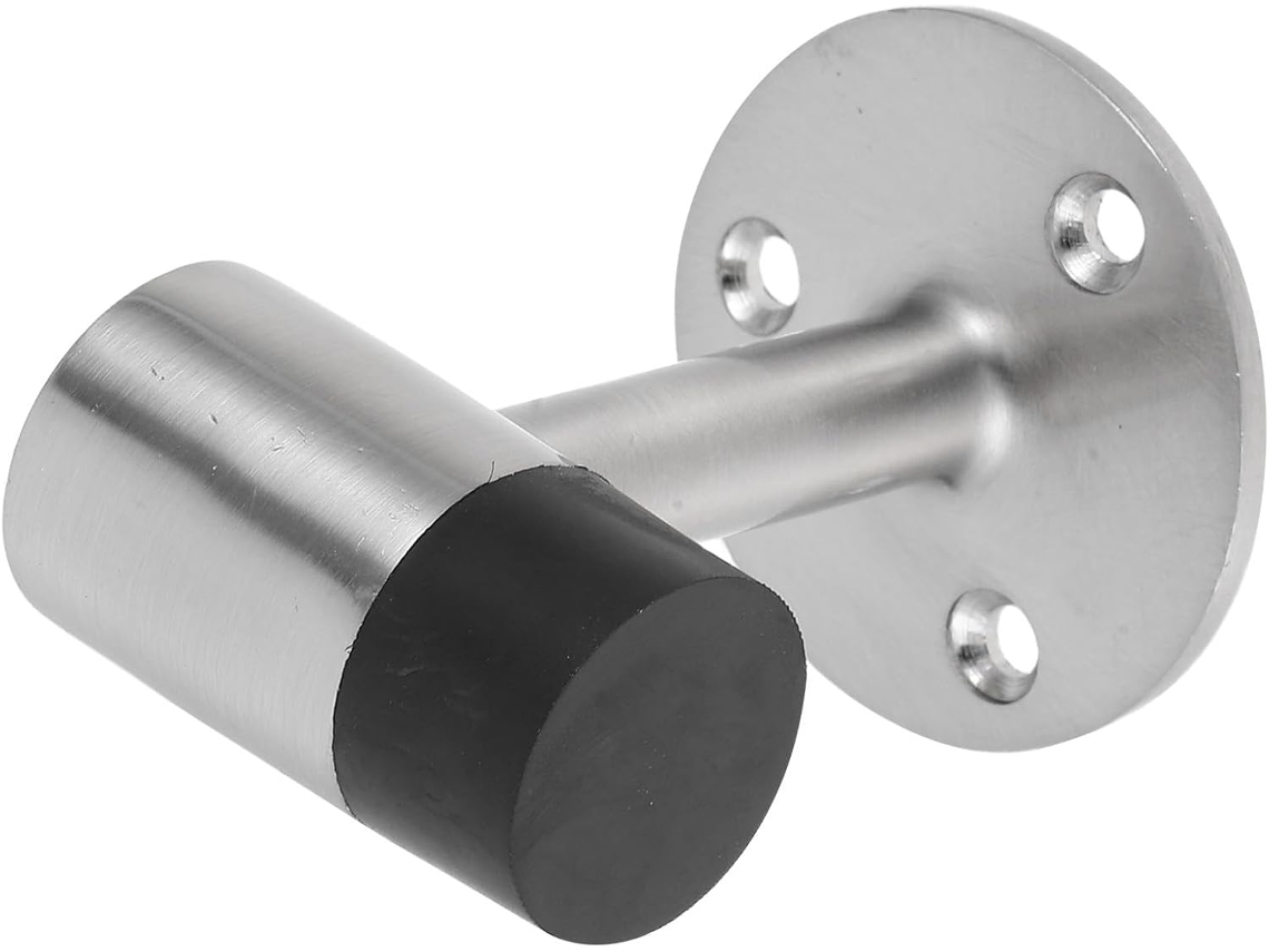 Batente De Porta Vidro Com Base Borracha,7 Cm,proteção Para Paredes E Absorção Impacto Pisos...
