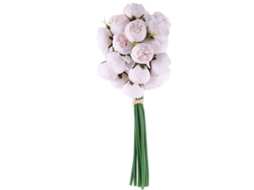 Buquê de Rosas Artificiais de Chá em Plástico, Lafite, Flores Portáteis para Casamento, Arranjo para Fotos, Decoração. AQUAFORGE