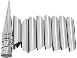 Conjunto De 20 Moldes De Aço Inoxidável Em Formato De Cone Para Cannoli Gokoco (cane De Creme)