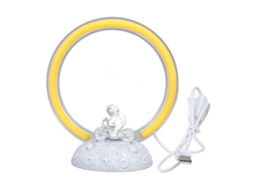 2026 lâmpada de Noite Astronauta Pequena Mini Amarela Led Mesa Quarto Decoração Lar 5v