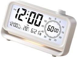 Despertador Com Tela Lcd, Temporizador Visual De 60 Minutos, Luz Noturna Recarregável, Promove Hábitos