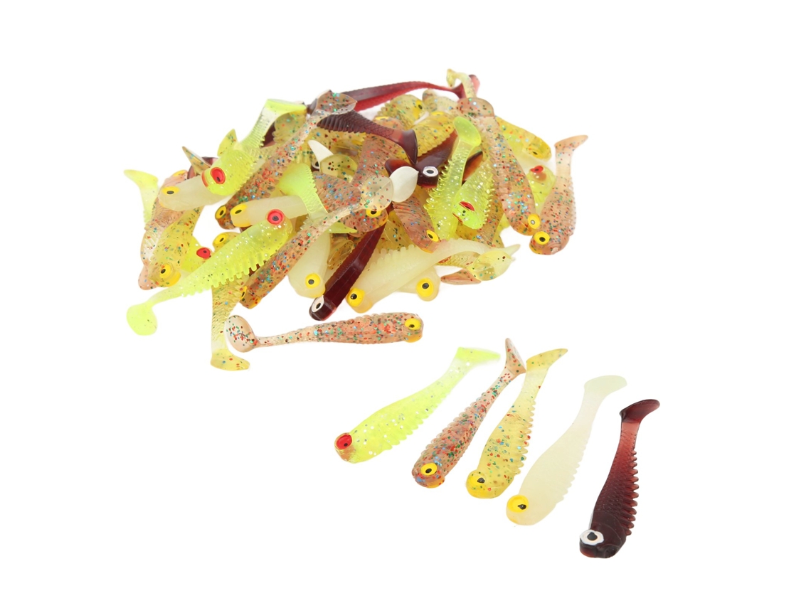 ISCA soft de silicone com cauda plana para bass Business S/MARCA