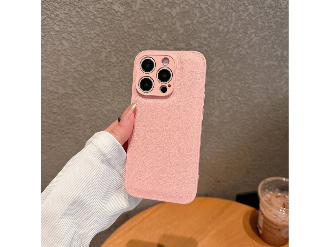 Capa Rosa Simples Para Iphone 17 Pro