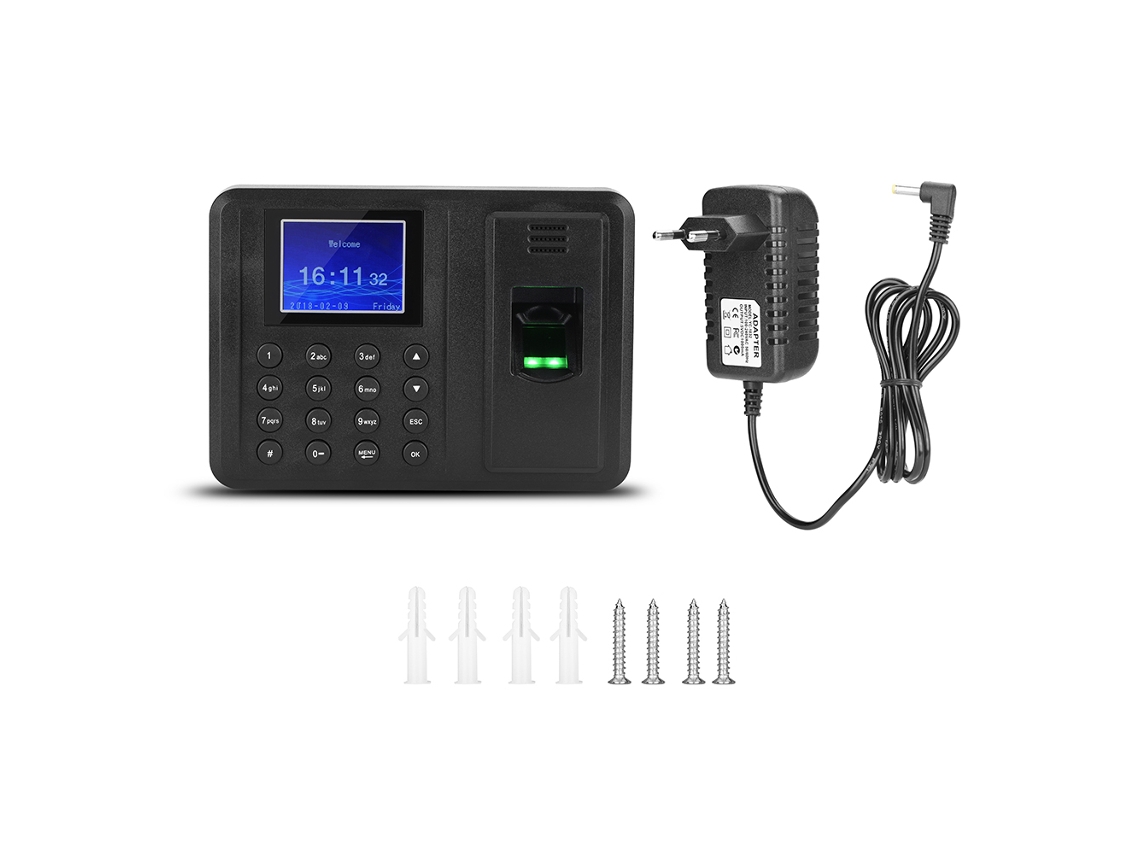 Gravador de Presença LAXISCREED com Identificação por Senha e Impressão Digital Tela Tft 2,8 Polegadas