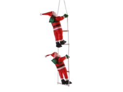 Pingente de Natal Papai Noel Subindo Escadas | S/MARCA