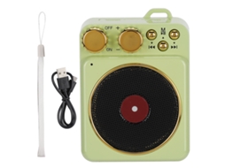 Caixa De Som Bluetooth (conexão Sem Fio, Reprodução Portátil) Caixa De Som Bluetooth Retrô (modelo T10) Verde