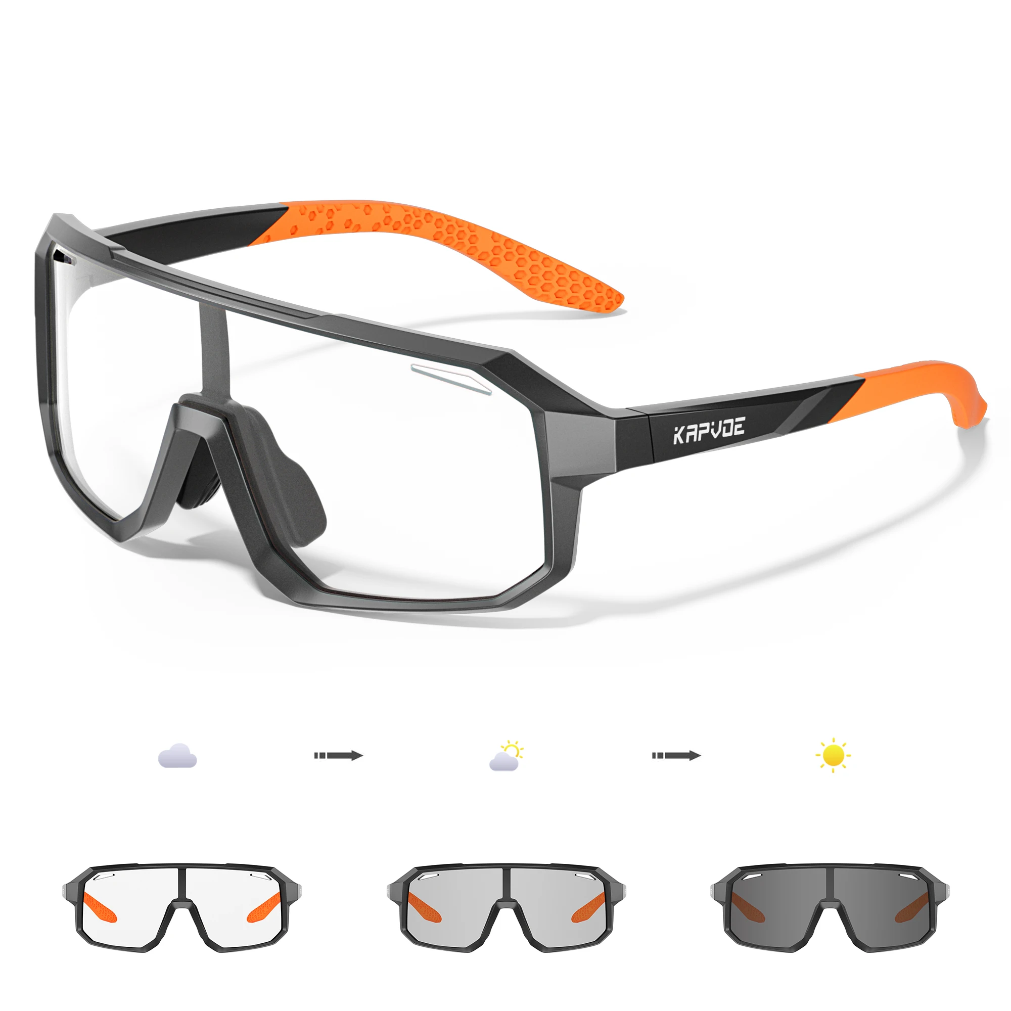 Óculos de Sol Esportivos Fotocromáticos Infantis, Uv400, para Ciclismo Ao Ar Livre. MDUG (estilo 1)