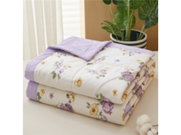Colcha Acolchoada Fansu Capa de Cama Manta para Ar Condicionado Edredom Conjunto 100% Algodão Sofá com Estampa