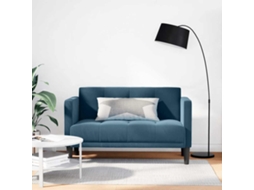 Vidaxl Sofá-luvas 111 Cm Veludo Azul