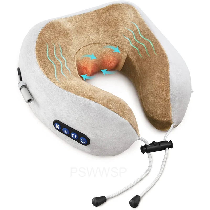Almofada de massagem cervical BRILVIBERA aquecida e vibratória