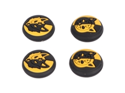 Kit de 4 Protetores de Polegar de Silicone Profissionais Antiderrapantes para Nintendo Switch, Switch Lite e Switch Oled CHABERLU