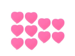 10 Peças Amortecedor De Vibração Para Raquete De Tênis Em Silicone Forma De Coração Rosa