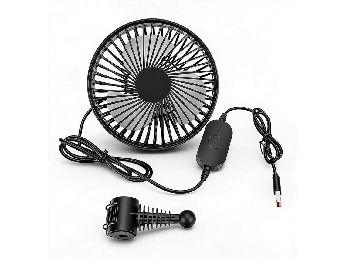 Ventilador Portátil Dpofirs Para Banco De Carro, Alimentado Por Usb, Com 3 Velocidades Para Resfriar O Banco Traseiro De