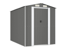 Garden Shed, Garden Sheds Vidaxl Cinzeto Aço (192 X 274 X 223 Cm)