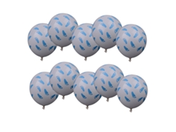 10 Peças de Balões de Látex para Festa LAXISCREED (azul)