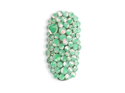 Decoração De Unhas Com Cristais 3d De Base Plana E Mini Pérolas Para Arte De Unhas (verde)
