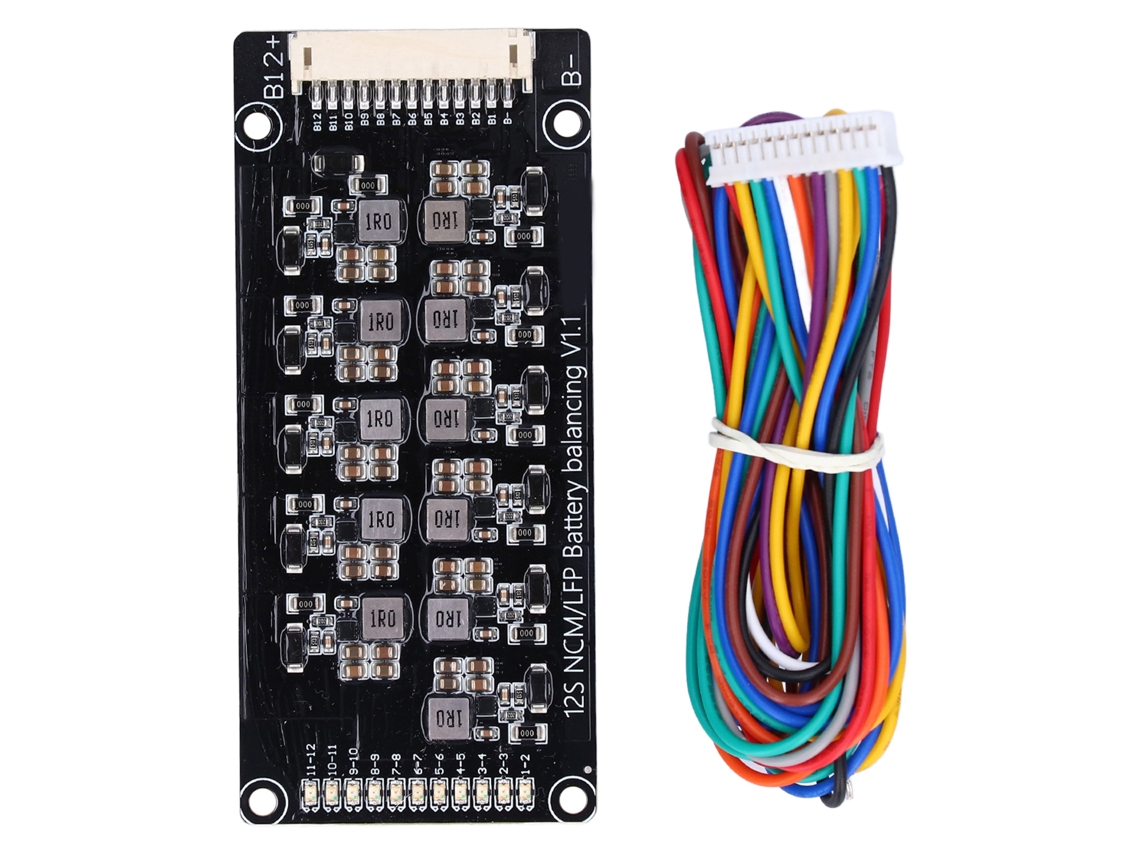 Equalizador Ativo De Bateria De Lítio 1.2a Bms Balancer Transferência De Energia 2.0v-4.5v 12s