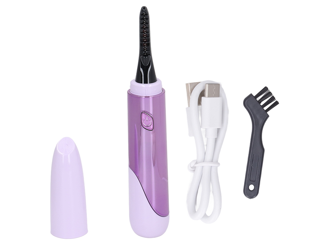 Curler De Pestanas Aquecido Mini Com 4 Temperaturas, Recarregável, Longa Duração Para Salão De Beleza