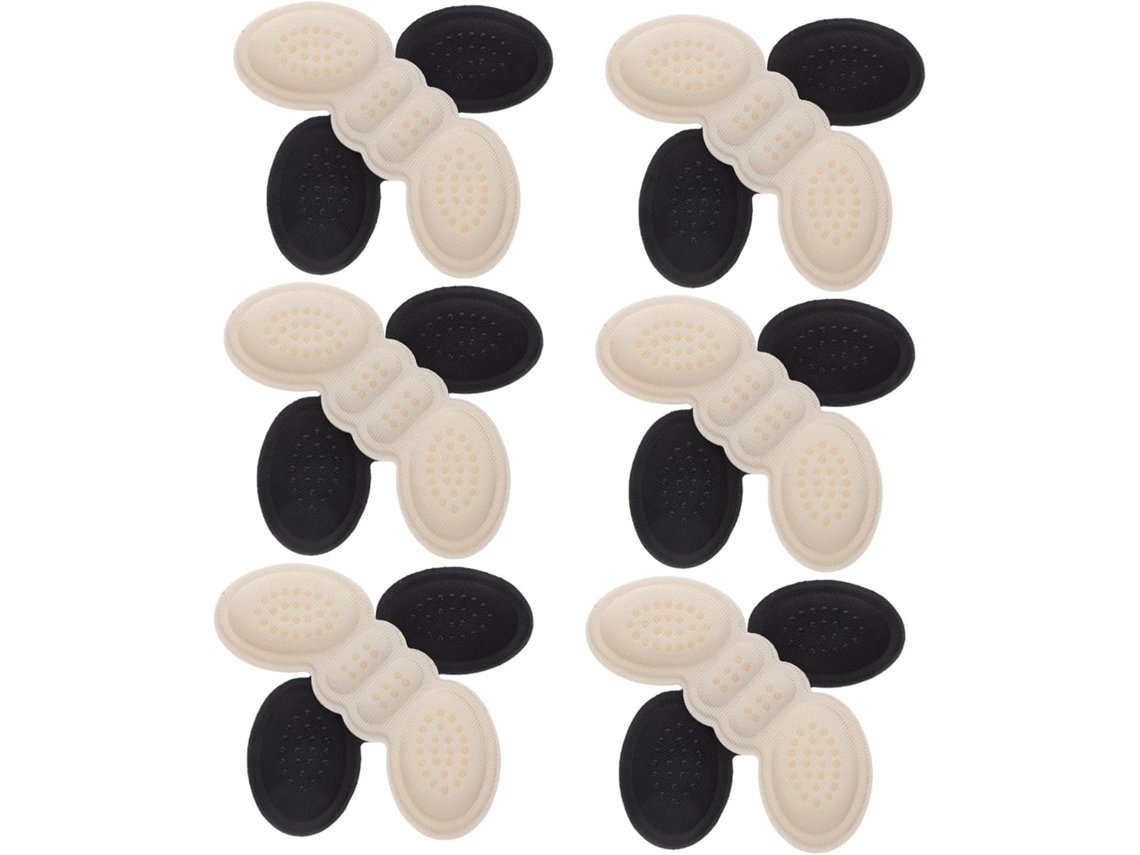 Packove 6-pares De Palmilhas Protetoras Calcanhar Masculinas Para Prevenção Bolhas Nos Calcanhares