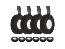 10 Pedaços De Fita Adesiva Preta, 19 Mm X 15 M, Para Agrupamento De Cabos.
