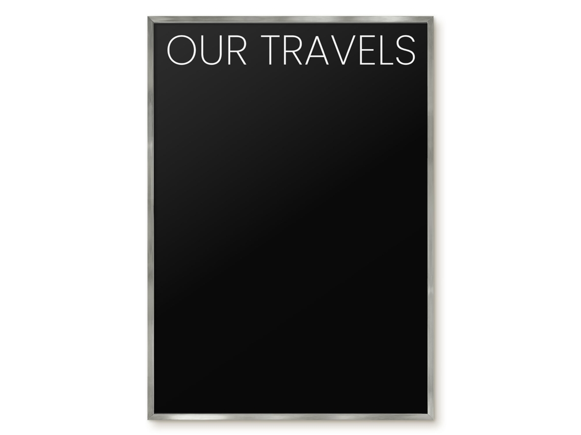 Magnetic Glass Board Our Travels For The Hall Espelharte (70x100 Cm)