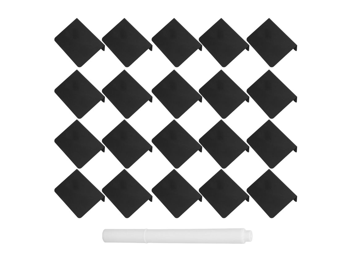 20 Peças De Mini Quadro Negro Conjunto Escrever E Apagar Fácil Cartazes Com Caneta Para Casamento Salão De Unhas