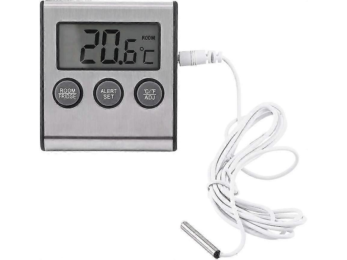Termômetro De Geladeira, Termômetro Digital Lcd Com Sonda De Temperatura, Termômetro De Geladeira 50 T Ly Ebike