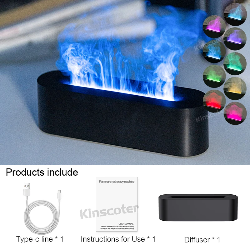 Difusor de Óleos, Umidificador, Luz RGB MDUG