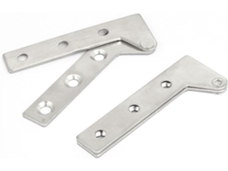 Dobradiças Pivotantes CHABERLU de 62mm x 24mm, 2 Peças, Cor Prata