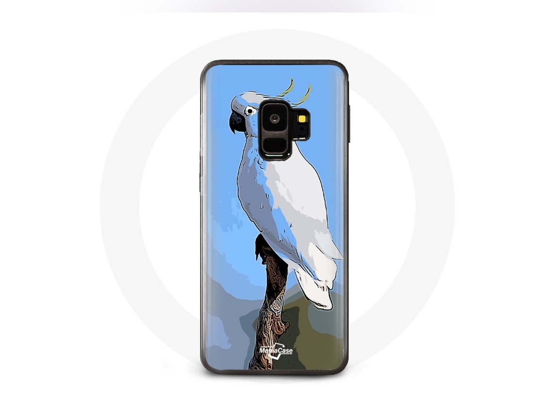 Capa para Samsung galaxy S9 plus cacatua Papagaios brancos pássaros