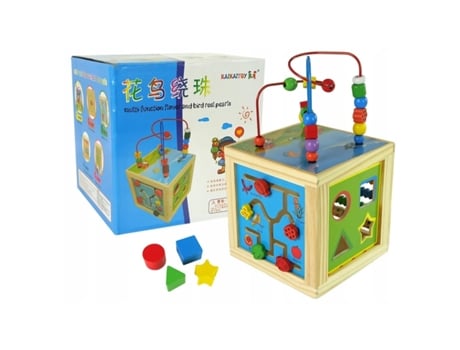 Cubo Educativo De Madeira Sun Baby