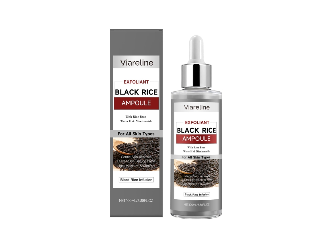 Essência Exfoliante de Arroz Preto para uma Pele Radiante e Renovada LAXISCREED