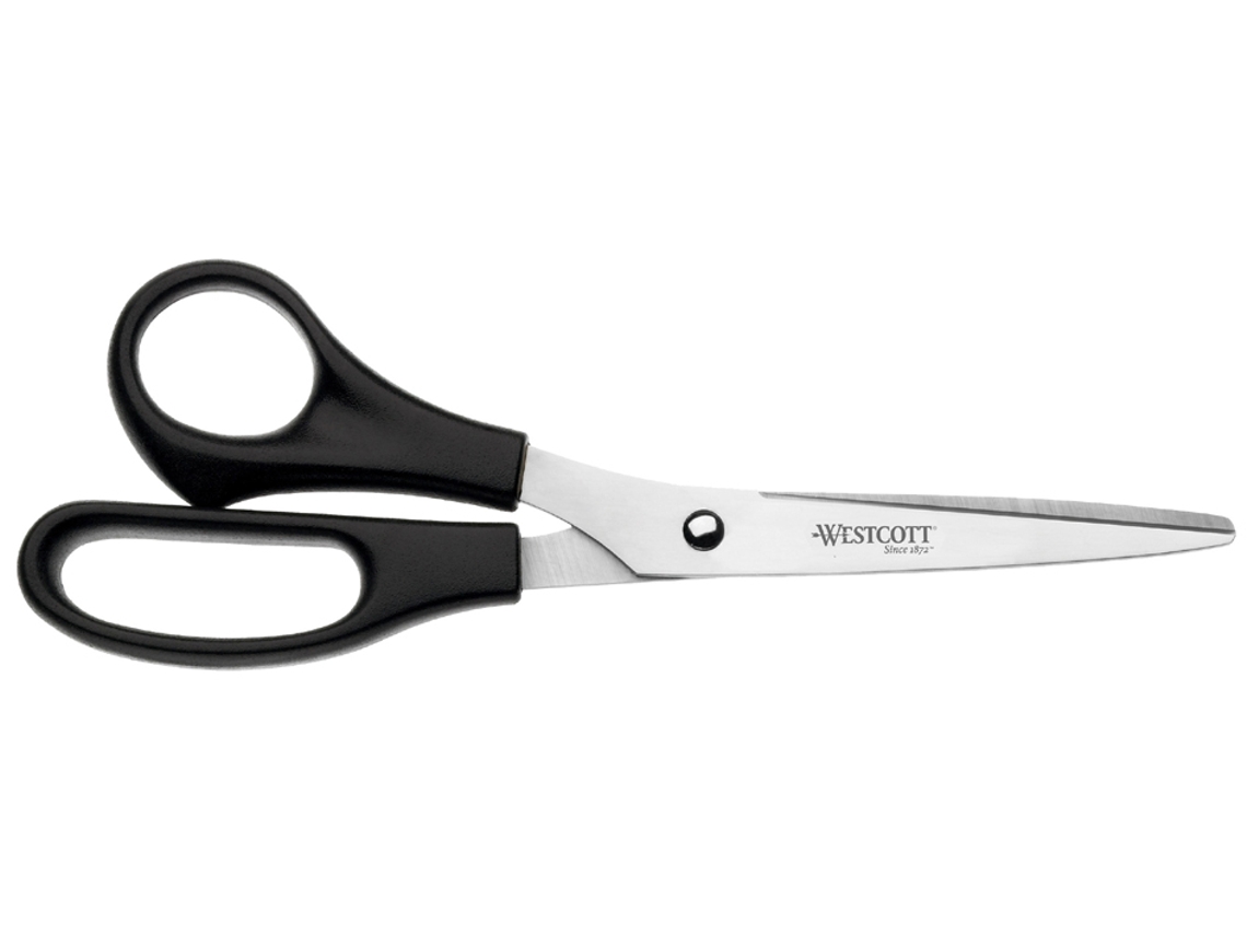 Tesoura de Escritório WESTCOTT Comprimento: 210 Mm Preta para Canhotos
