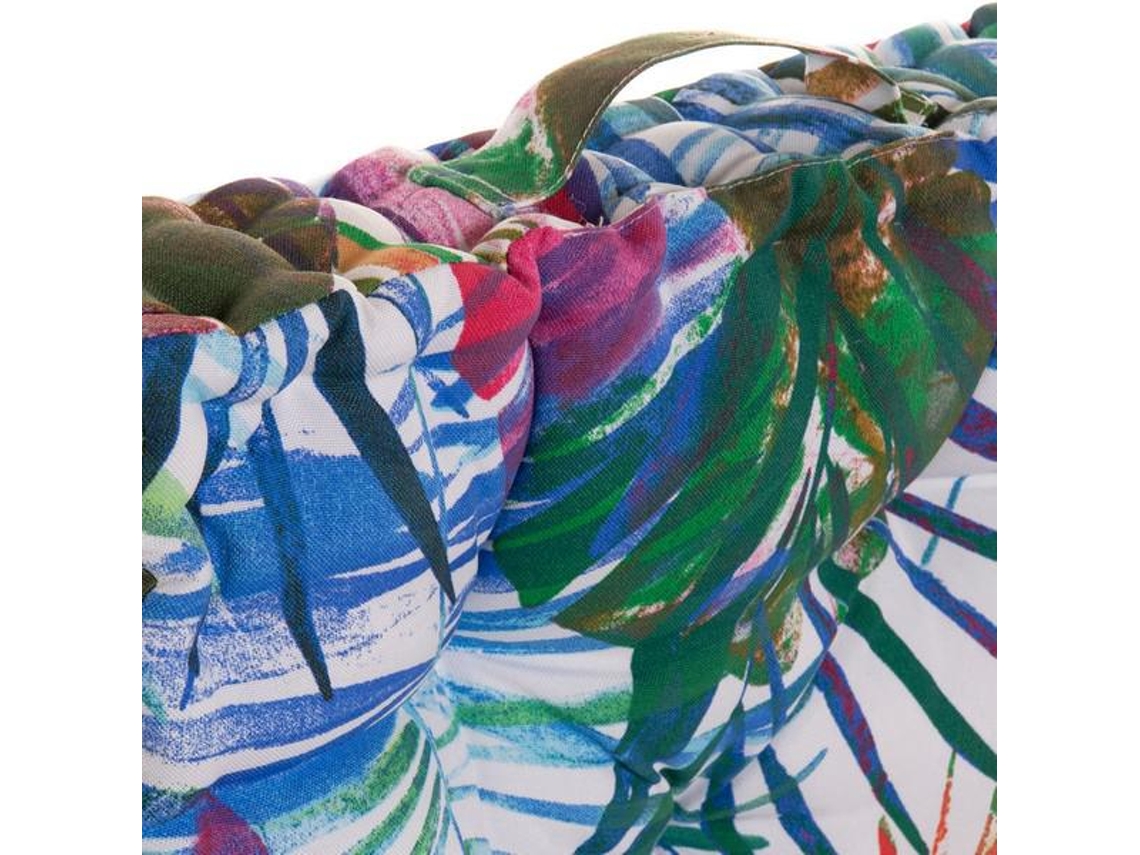 Almofada Dkd Home Decor Folhas Oceano de Solo Multicolor 43 X 43 X 7 Cm