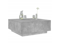 Vidaxl Mesa De Centro 100x100x40 Cm Derivados Madeira Cinzento Cimento